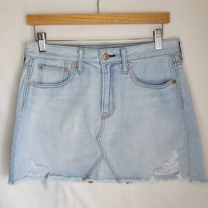 American Eagle Outfitters Blue Pencil Mini Skirt Casual